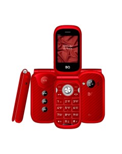 Мобильный телефон 2451 Daze 2 4 BT 2 Sim 1200 мА ч красный Bq