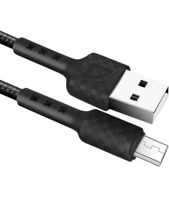 Кабель USB Micro USB 2 4А 1 м черный F181 87115BLA Defender