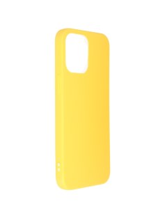 Чехол DF для APPLE iPhone 14 Pro Max Silicone Yellow iCase 33 Df-group