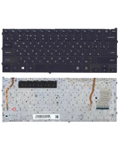 Клавиатура для ноутбука Samsung NP940X3G черная с подсветкой Vbparts