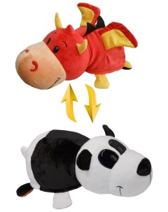 Мягкая игрушка Вывернушка Панда и Красный дракон 20 см 1toy