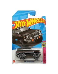 Машинка джип HKJ63 металлическая 1988 JEEP WAGONEER черный Hot wheels