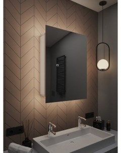 Зеркало шкаф Квартал 90x60 с нейтральной LED подсветкой универсальный sh90602 Alias
