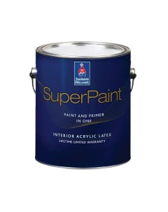 Краска SuperPaint Interior Latex Flat 3 8 л Sherwin-williams