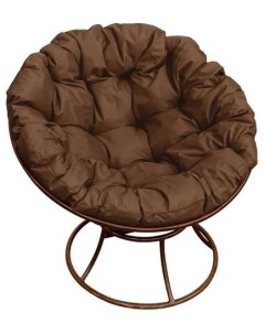 Кресло коричневое Папасан 12010205 коричневая подушка M-group