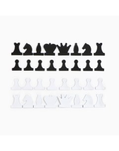Набор магнитных фигур для демонстрационных шахмат фигура 8 х 8 см Nobrand