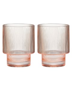 Набор стаканов для воды Modern Classic 320мл 2шт розовый Pozzi milano 1876