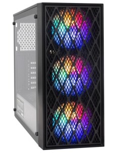 Корпус ATX EVO 8243 NPX500 EX293017RUS черный 500W с окном 2 USB2 0 1 USB3 0 3 120mm fan с RGB подсв Exegate