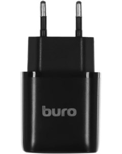 Зарядное устройство сетевое BUWG1 3A QC универсальное черный Buro