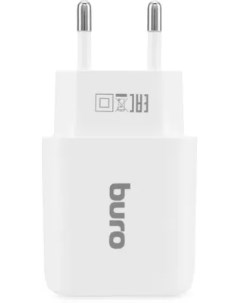 Зарядное устройство сетевое BUWG1 3A QC универсальное белый Buro
