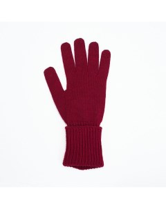 Бордовые шерстяные перчатки Noryalli