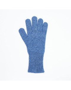 Синие перчатки из шерсти енота Marou