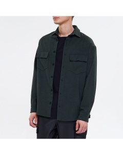 Зелёная рубашка с шерстью Blackbase