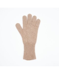 Бежевые перчатки из шерсти енота Marou