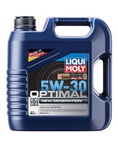 Моторное масло Optimal NEW GEN 5W 30 4л синтетическое Liqui moly