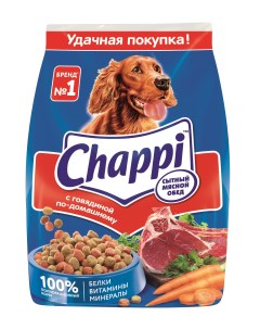 Сухой корм для собак говядина 600г Chappi