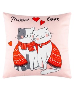 Декоративная подушка Meow love Крошка я