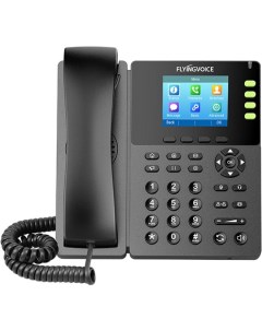 VoIP телефон FIP 13G 4 линии 4 SIP аккаунта цветной дисплей PoE черный FIP 13G Flyingvoice