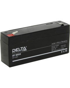 Аккумуляторная батарея для ИБП Delta DT DT 6033 6V 3 3Ah Delta battery