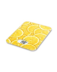 Кухонные весы электронные KS 19 Lemon 5кг 1 х CR2032 принт лимон 704 07 Beurer