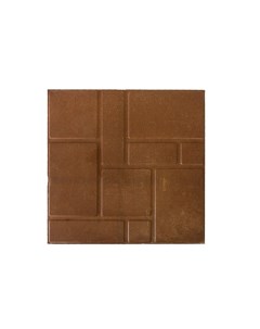 Плитка тротуарная полимерпесчаная 330х330х20 мм коричневая Zeropolymer