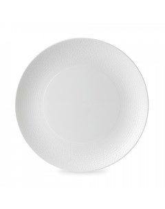 Тарелка обеденная Gio 28 см костяной фарфор белый Wedgwood