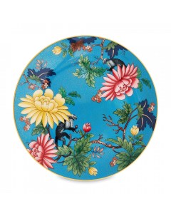 Тарелка закусочная Сапфировый сад Wonderlust 20 см костяной фарфор голубой Wedgwood