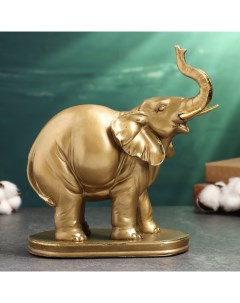 Фигура Слон на подставке 24х23х12см бронза Хорошие сувениры