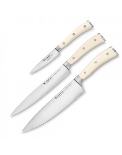 Набор кухонных ножей Ikon Cream White 3шт Wuesthof