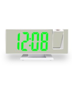 Часы настольные электронные с проекцией будильник термометр календарь USB 18 5x7 5 Nobrand