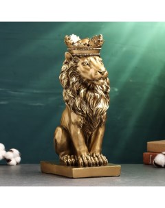 Фигура Лев с короной 36х22х16см бронза Хорошие сувениры