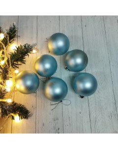 Набор новогодних елочных шаров 6 M 18 6шт голубые W&m