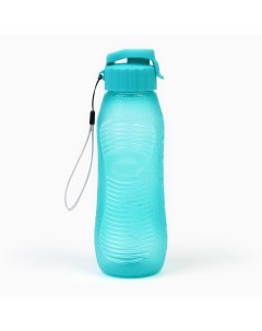 Бутылка для воды 600 мл 6 6 х 23 см голубая Nobrand