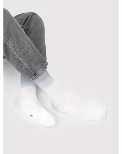 Высокие мужские черно белые носки в технике деграде Mark formelle