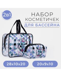 Набор косметичек для бассейна 2 в 1 цвет черный разноцветный Nobrand