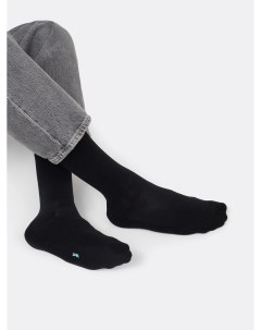 Высокие мужские носки однотонного черного цвета Mark formelle
