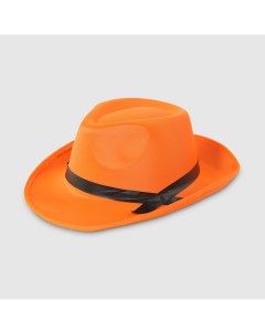 Шляпа с лентой оранжевая 57 Long cheng yiwu city