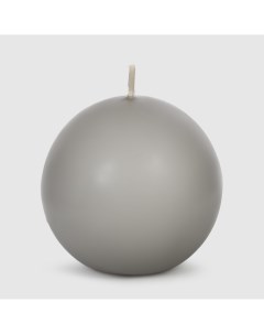 Свеча matt sphere серая 8 см Mercury deco