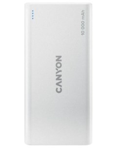 Аккумулятор внешний портативный PB 108 CNE CPB1008W 10000mAh Lightning micro USB 2 USB A white Canyon