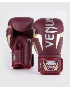 Перчатки боксерские Elite Burgundy Gold 16 унций Venum