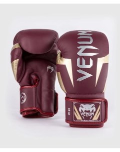 Перчатки боксерские Elite Burgundy Gold 10 унций Venum