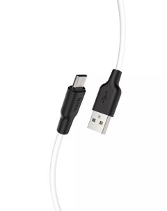Кабель USB X21 Plus Silicone USB Micro USB 2 4А 2м белый Hoco