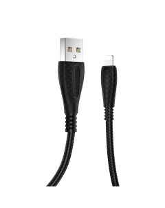 Дата кабель USB универсальный Lightning BX38 Cool черный Borofone