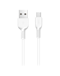 Дата кабель USB универсальный MicroUSB X13 белый Hoco