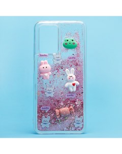 Чехол для Xiaomi Redmi 10 силиконовый 3D игрушки розовый Promise mobile