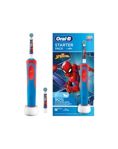 Электрическая зубная щетка D103 SPIDERMAN синий Oral-b