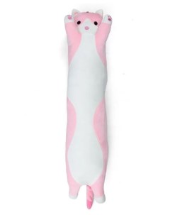 Мягкая игрушка Кот Батон Худенький 50 см Мягкая Длинный Розовый обнимашка Original toys