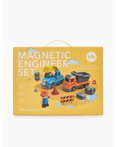 Игровой набор Дорожная техника Magnetic engineer set разноцветный 331870 Happy baby