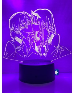 Настольный 3D ночник светильник Любимый во Франксе влюбленные Darling in the Franxx Starfriend