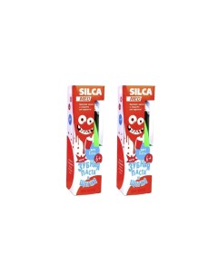 Зубная паста med Детская со вкусом Колы Зубная щетка в комплекте 65г 2 шт Silca